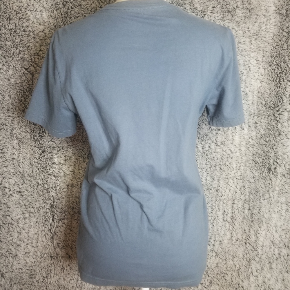 Men's Extra Small Classic Fit Blue American Eagle Short Sleeve Cotton T-Shirt - Picture 2 of 5